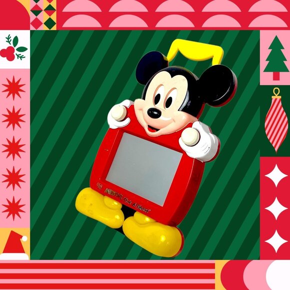 Vintage 1991 Mickey's Etch a Sketch Ohio Art CIB Disney Unboxed - Picture 8 of 16